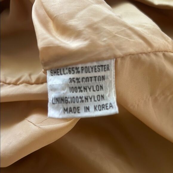 Vintage 1970’s SKOR Tan and Blue Hooded Jacket L - Picture 9 of 9